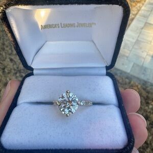 Elegant Gold and Diamond Engagement Ring- custom made.